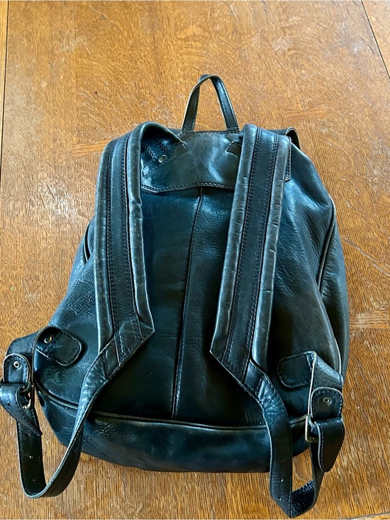 black backpack soft leather Kattee Genuine Purse for Women Multi-functional Elegant Daypack Leather Shoulder Bag Shopping Trip, Medium, Finished with handmilled silver tone hardware Women's Black Leather Luxury medium